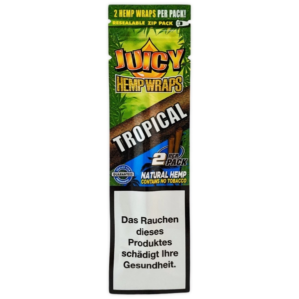 Juicy Hanf Blunts Tropical 2er Pack Passionfruit Aroma 1
